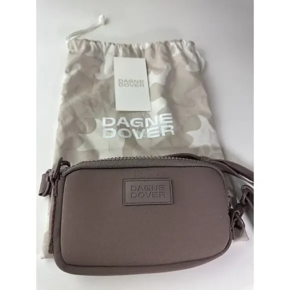 Dagne Dover Mara Neoprene Phone Sling Bag Dune Mauve Dust Bag Crossbody Shoulder - Picture 6 of 9